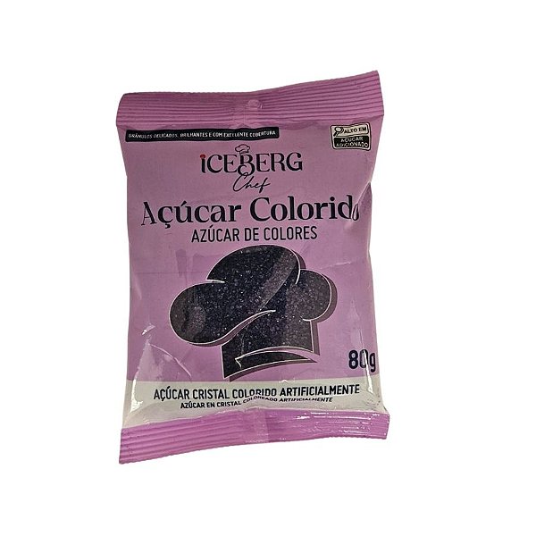 Açúcar Cristal Preto - 80g - 1 unidade - Iceberg - Rizzo