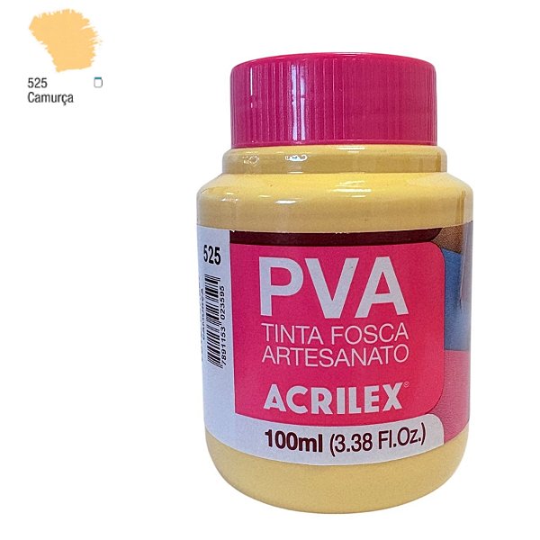 Tinta Fosca Artesanato PVA 100ml - Camurça - 1 unidade - Acrilex - Rizzo