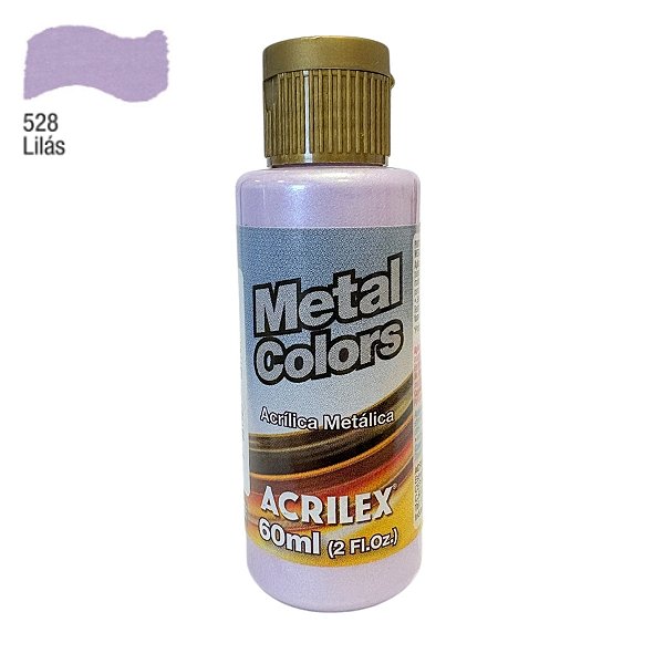 Tinta Acrílica Metal Colors 60ml - Lilás - 1 unidade - Acrilex - Rizzo