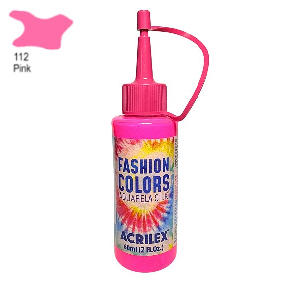 Tinta Aquarela Para Tecido 60ml - Pink - 1 unidade - Acrilex - Rizzo