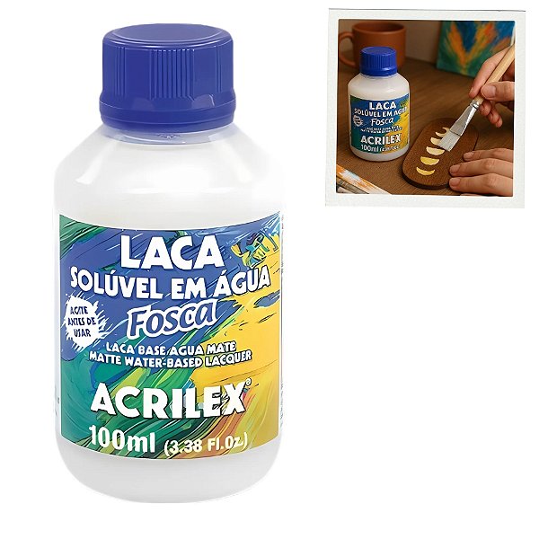 Laca Fosca Solúvel em Água 100ml - 1 unidade - Acrilex - Rizzo