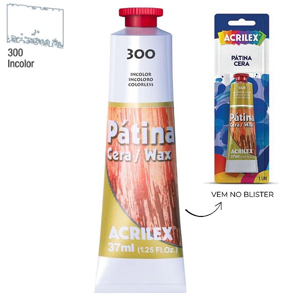 Pátina Cera 37ml - Incolor - 1 unidade - Acrilex - Rizzo
