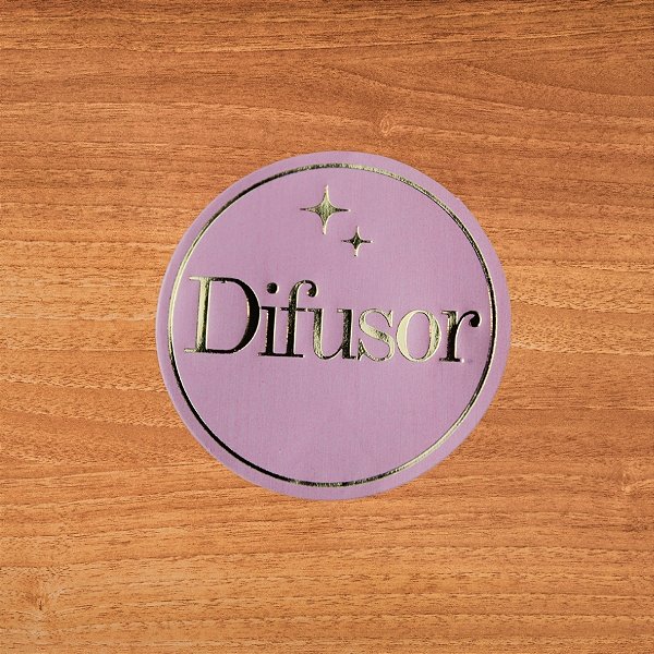 Adesivo Difusor Pink - Ref.2361 - Hot Stamping - 4x4cm - 20 unidades - Stickr - Rizzo