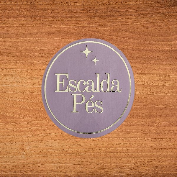 Adesivo Escalda Pés Pink - Ref.2360 - Hot Stamping - 4x4cm - 20 unidades - Stickr - Rizzo