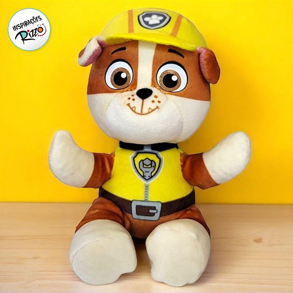 Pelúcia Rubble - Patrulha Canina - 19cm - 1 unidade - Rizzo