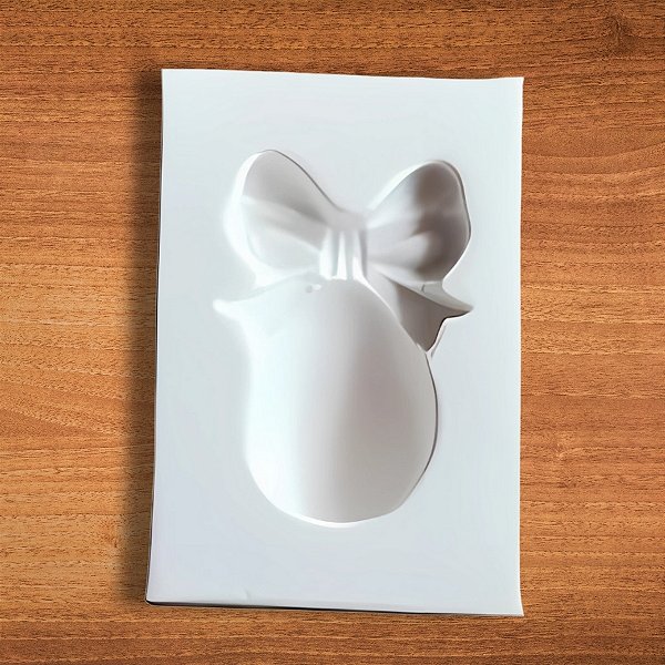 Molde De Silicone Ovo De Páscoa Com Laço - Ref. 32 - 1 unidades - Mazulli  - Rizzo