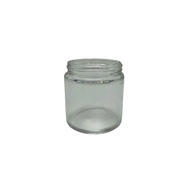 Pote De Vidro Cilíndrico Reto - Rosca 56mm - 100ml - 1 unidade - Rizzo