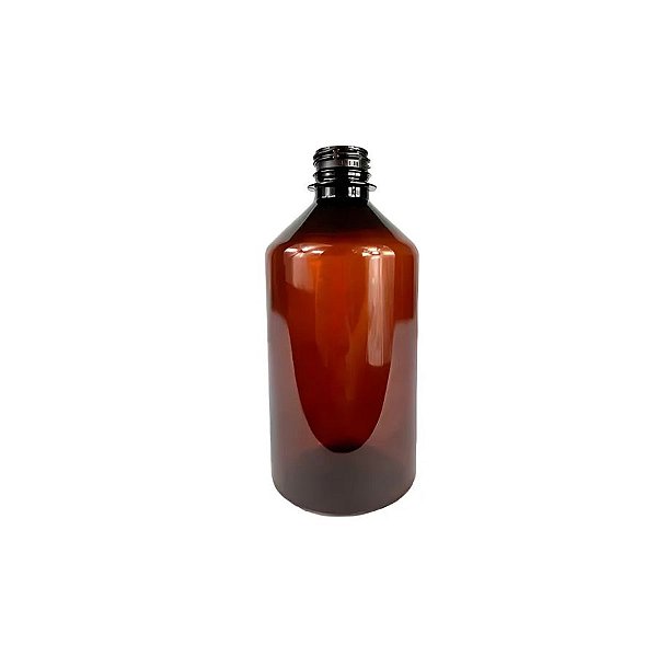 Frasco Para Perfumaria De Plástico PET Âmbar - Rosca 28/410 - 500ml - 1 unidade - Rizzo