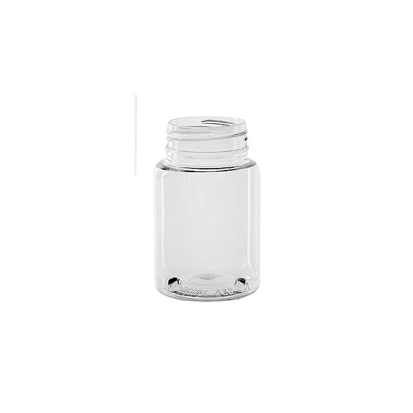 Pote Para Cosmético De Plástico PET Transparente - Rosca 38 - 100ml - 1 unidade - Rizzo