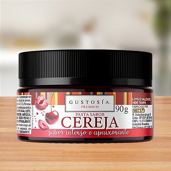 Pasta Saborizante Sabor Cereja - 90g - 1 unidades - Gustosía - Rizzo
