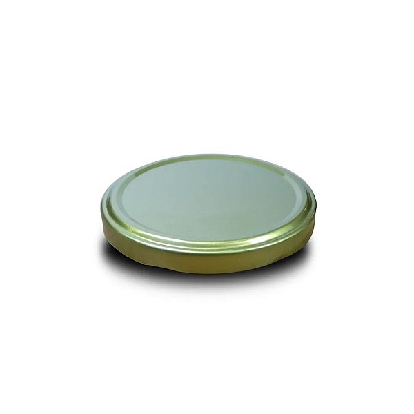 Tampa Metálica - Dourada - Rosca 63mm - 1 unidade - Rizzo
