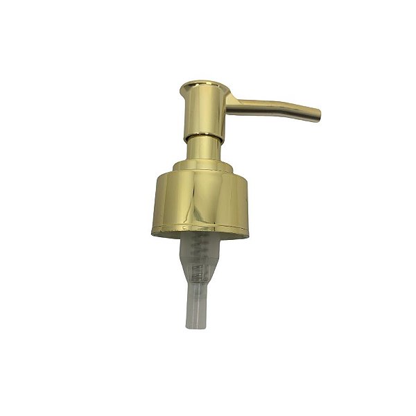 Válvula Bico de Pato - Elegance Dourada Metalizada - Rosca 28/410 - 21cm - 1 unidade - Rizzo