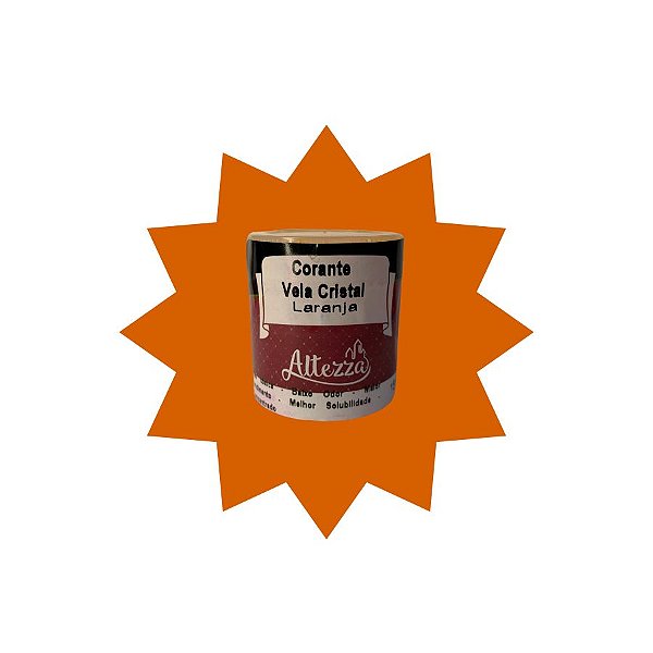 Corante em Pó para Vela Gel - Laranja - 15g - 1 unidade - Rizzo