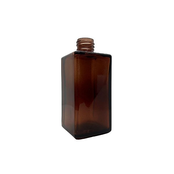 Frasco Para Perfumaria de Vidro Londres - Marrom Brilhante - 250ml - Rosca 28/410 - 1 unidade - Rizzo