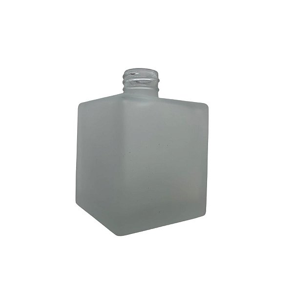 Frasco Para Perfumaria de Vidro Oslo Cubo - Fosco - 250ml - Rosca 28/410 - 1 unidade - Rizzo