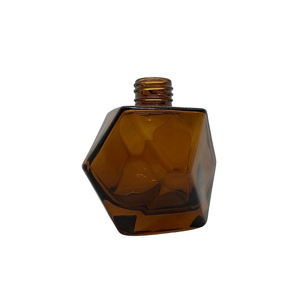 Frasco Para Perfumaria de Vidro Viena sem Tampa - Âmbar - 200ml - Rosca 28/410 - 1 unidade - Rizzo