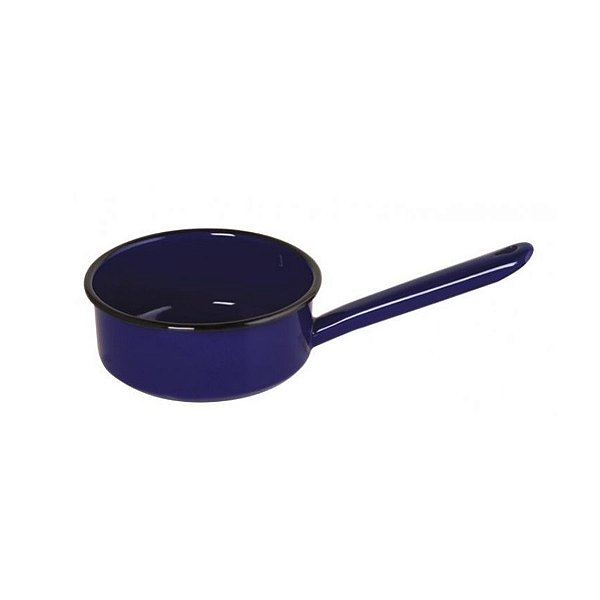 Panela Esmaltada Tradicional Para Derreter Velas - Modelo Papeiro - Azul - 16cm - 1100ml - 1 unidade - Rizzo