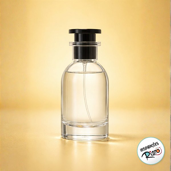 Frasco para Perfumaria de Vidro Louis com Válvula Tampa Luxo Rosca - Preto  - 30ml - 1 unidade - Rizzo