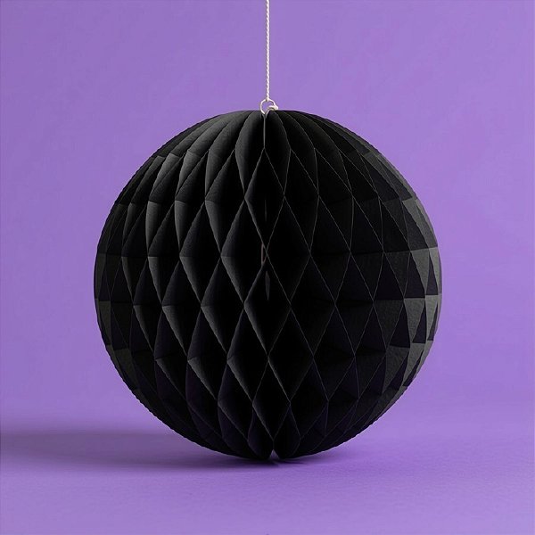 Enfeite Decorativo De Halloween - Globo Pop - Preto - 15cm - 2 unidades - Rizzo