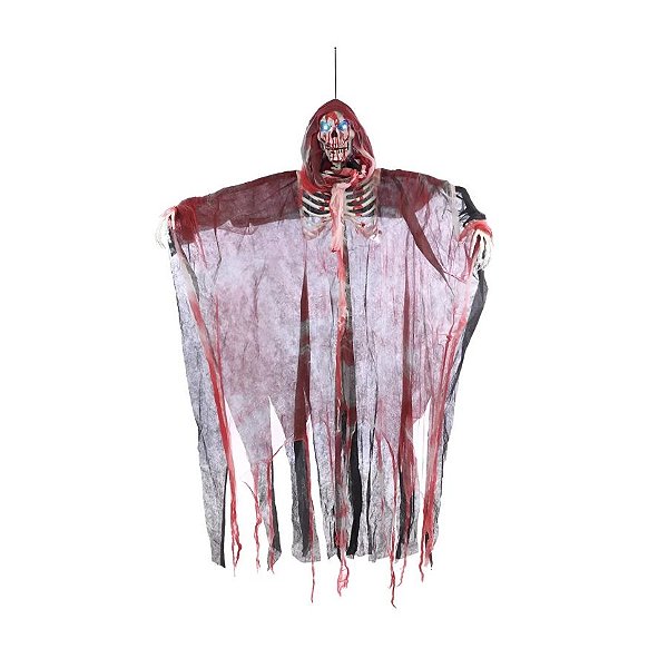 Enfeite Decorativo de Halloween Com Som Luz e Movimento - Esqueleto Brian - 1,57m - 1 unidade - Cromus - Rizzo