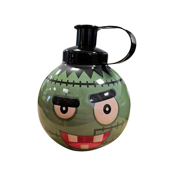Garrafa Squeeze Bola Frankstein - Verde - 500ml - 1 unidade - Rizzo