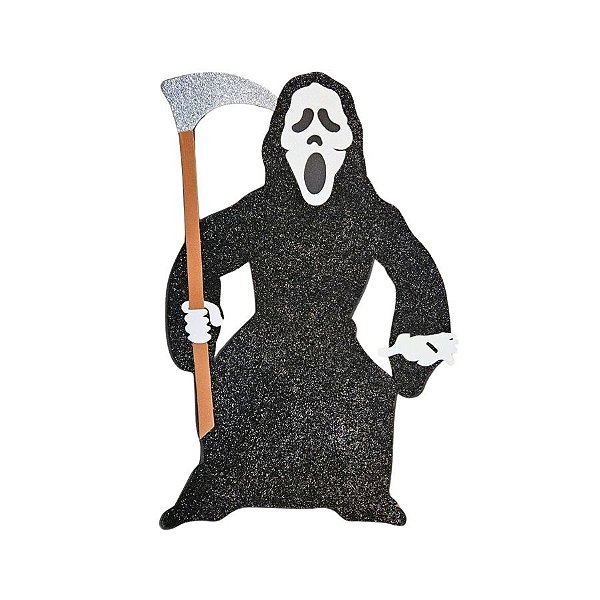 Enfeite Decorativo De Halloween Com Glitter - Panico -  35x22,5cm - 1 unidade - Rizzo