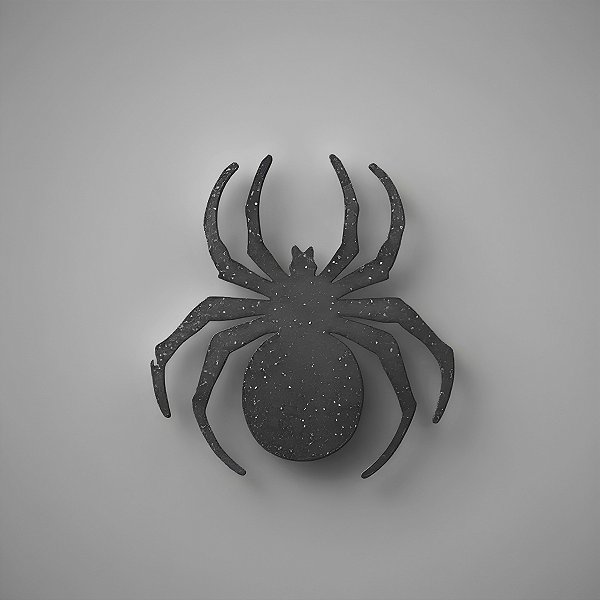 Enfeite Decorativo De Halloween - Aplique Aranha - 5x4,5cm - 10 unidades - Rizzo