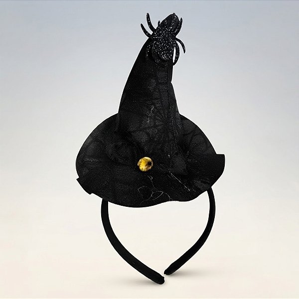 Tiara Halloween - Chapéu Com Laço - 24cm - 1 unidade - Rizzo