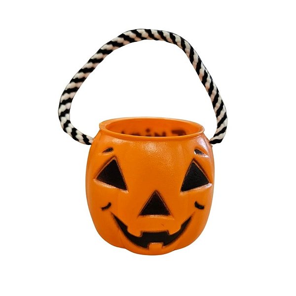 Mini Caldeirão Abóbora De Halloween - Laranja - 7,5x8cm - 1 unidade - Rizzo
