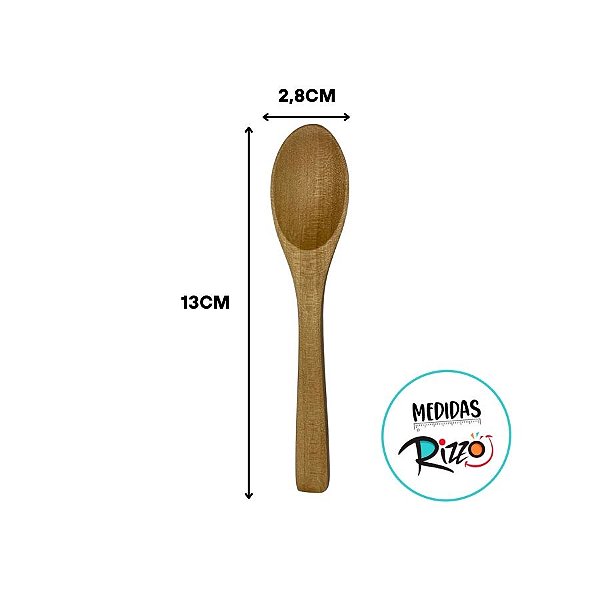 Colher De Madeira Premium - 13x2,8cm - 1 unidade - Rizzo