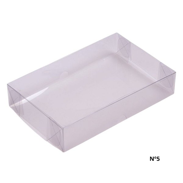 Caixa Transparente De Acetato Retangular Nº5 - 25x16x4cm - 10 unidades - Rizzo