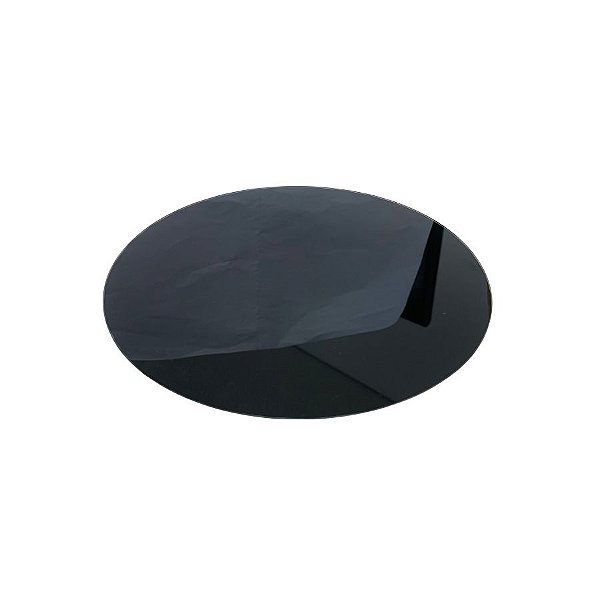 Bandeja Mesa Disco Com Pé - Preto - 19cm - 1 unidade - Rizzo