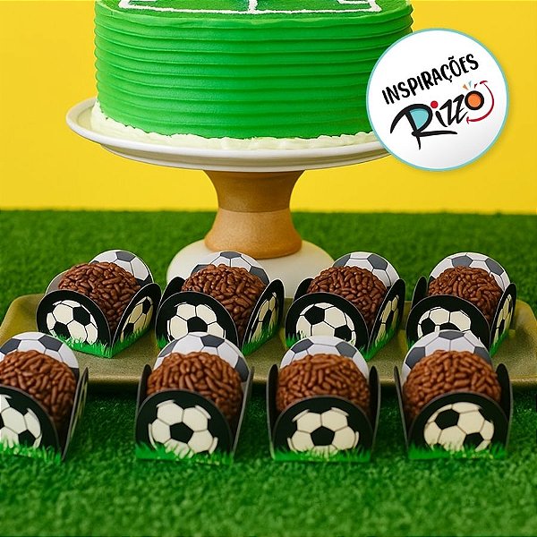 Porta Forminha - Futebol - 3,2x3,2cm - 40 unidades - Rizzo
