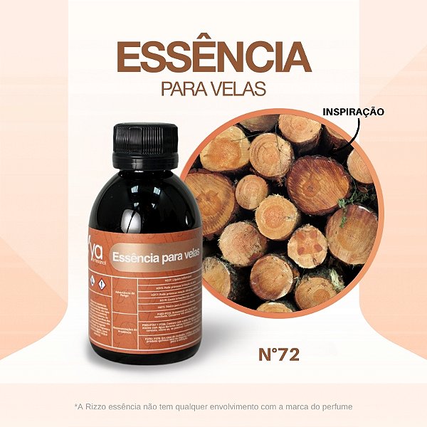 Essência Madeira do Oriente Concentrada Para Velas N°72 - 100g - 1 unidade - Vya - Rizzo