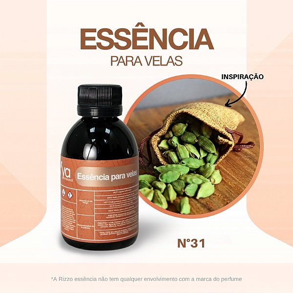 Essência Cardamomo Concentrada Para Velas N°31 - 100g - 1 unidade - Vya - Rizzo
