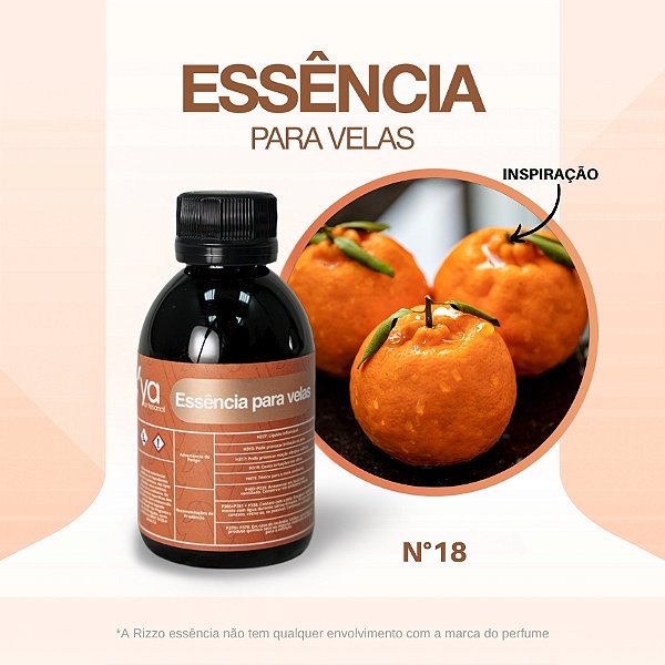 Essência Bergamota Oil Concentrada Para Velas N°18 - 100g - 1 unidade - Vya - Rizzo