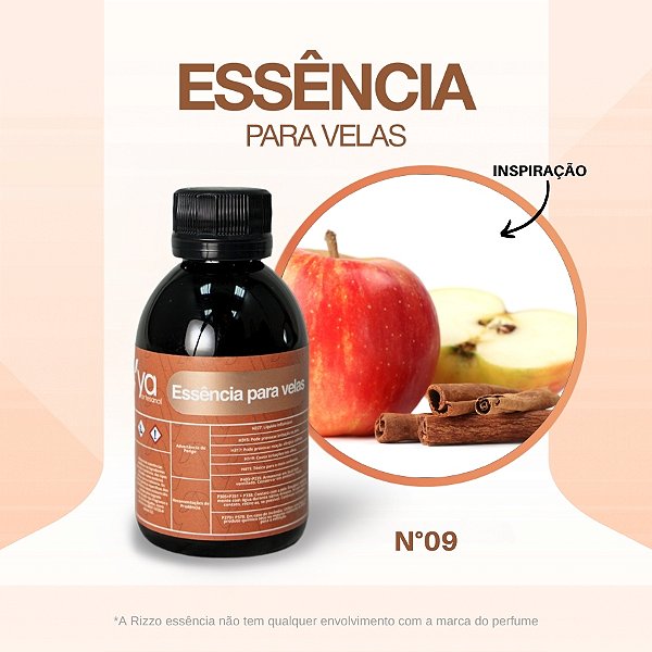 Essência Apple Spice Concentrada Para Velas N°09 - 100g - 1 unidade - Vya - Rizzo
