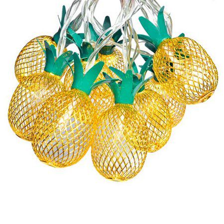 Cordão de led Abacaxi Amarelo 2 Metros - 1 Unidade - Global Rizzo Festas