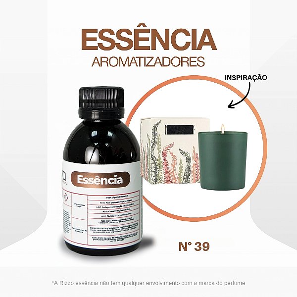Essência Botanik Concentrada Para Ambientes N°39 - 100g - 1 unidade - Vya - Rizzo