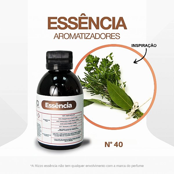 Essência Bouquet Garni Concentrada Para Ambientes N°40 - 100g - 1 unidade - Vya - Rizzo