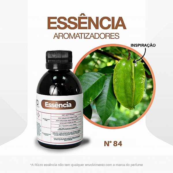 Essência Flor De Carambola Concentrada Para Ambientes N°84 - 100g - 1 unidade - Vya - Rizzo