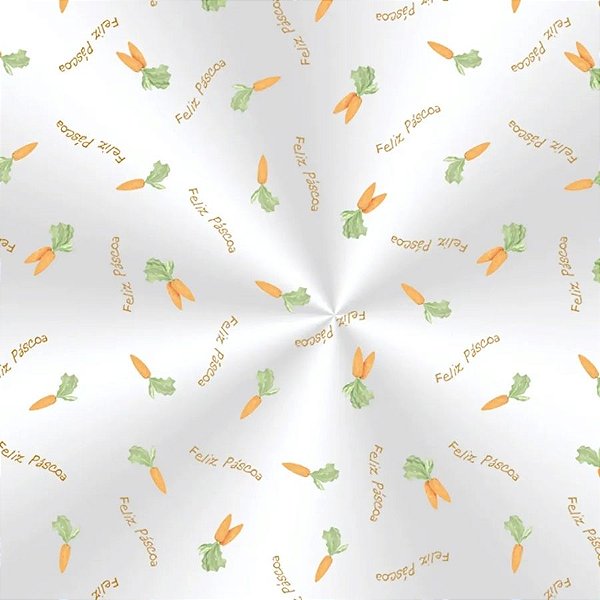 Saco Transparente Decorado - 10x14cm - Cenourinha - 50 unidades - Cromus - Rizzo