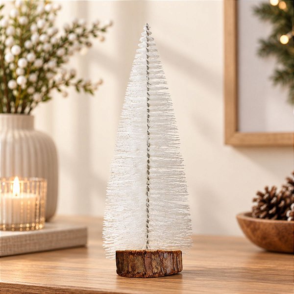 Mini Árvore de Natal - Branca - 25cm - 1 unidade - Rizzo