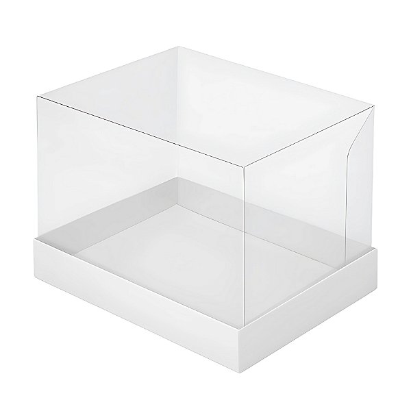 Caixa Para Mini Bolo Base Branca M - 10x10x15cm - 8 unidades - CAC - Rizzo