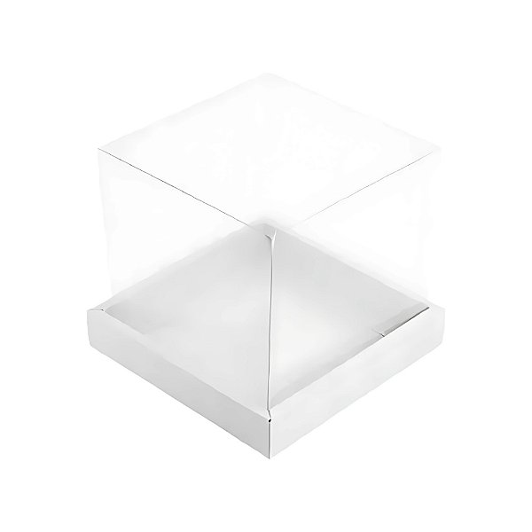 Caixa Para Mini Bolo Base Branca M - 10x10x10cm - 8 unidades - CAC - Rizzo