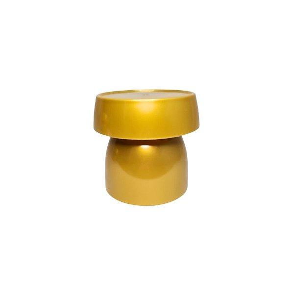 Boleira Cogumelo Pequena - Ouro - 12x13cm - 1 unidade - Rizzo