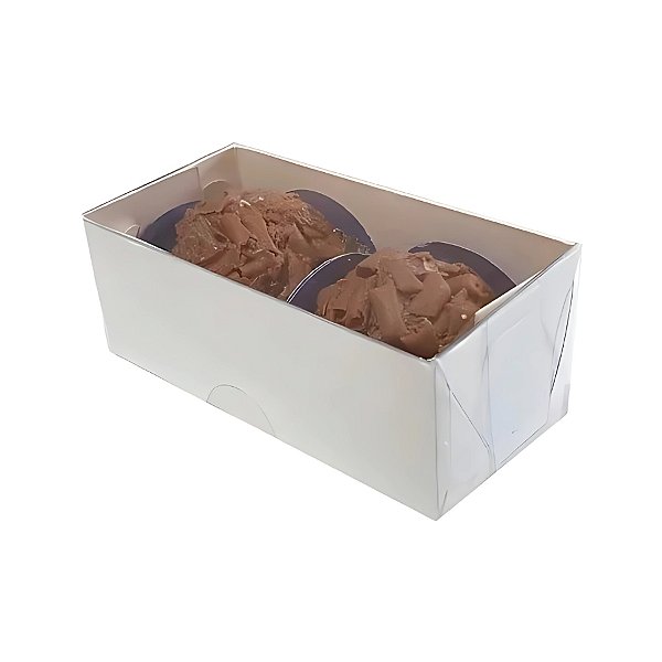 Caixa Retangular Tampa Pvc - Fundo Marfin - 8x4x3cm - 20 unidades - CAC - Rizzo