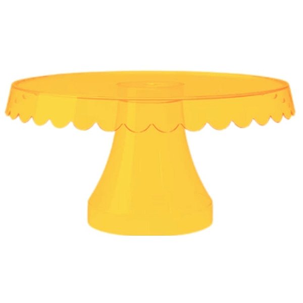 Boleira Laranja Cristal -  22x22cm - 1 unidade - Rizzo