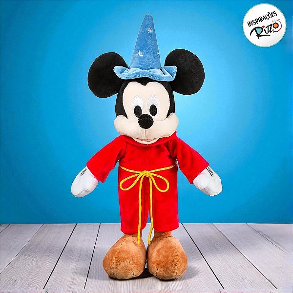 Pelúcia Mickey Fantasia com Luz e Som - 40cm - 1 unidade - Disney Original - Rizzo