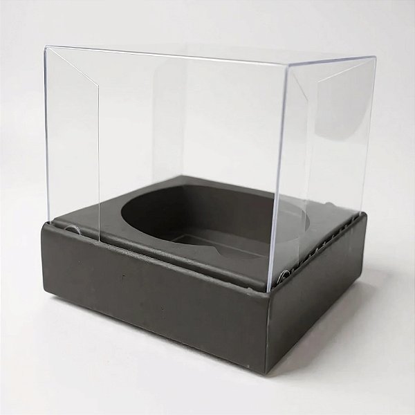 Caixa Mini Bolo M (7x7x7cm) Preto - 10 unidades - Assk - Rizzo